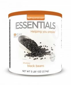 Food & Food Storage Emergency Essentials Black Beans Large Can