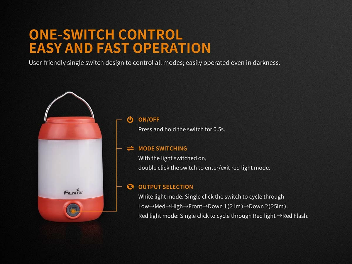 Gear Fenix CL23 Camping Lantern 7 Gear Fenix CL23 Camping Lantern