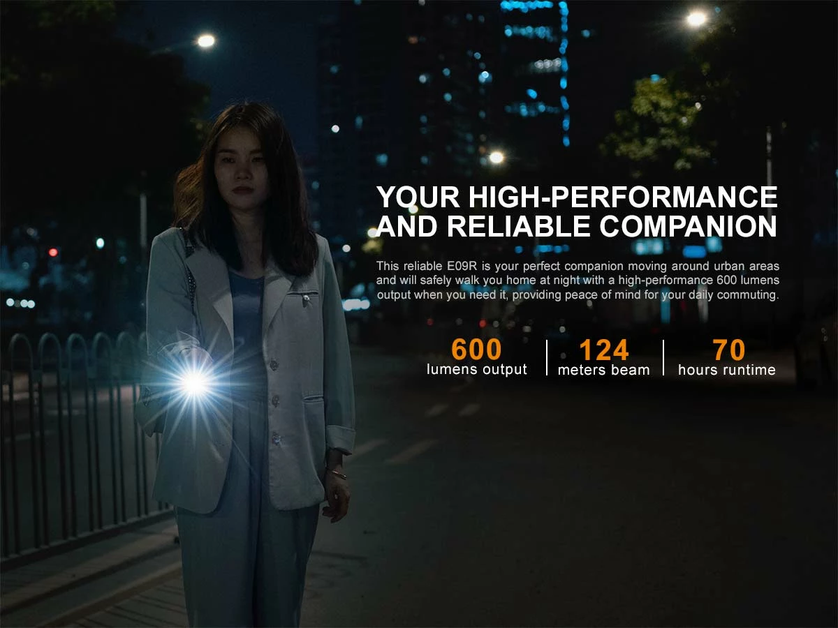 FENIX E09R 600 LUMENS RECHARGEABLE EDC FLASHLIGHT Flashlights 4 FENIX E09R 600 LUMENS RECHARGEABLE EDC FLASHLIGHT Flashlights