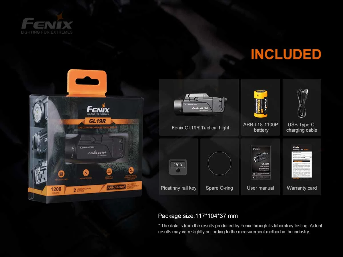 Fenix GL19R Rechargeable Tac Light - 1200 Lumens 15 Fenix GL19R Rechargeable Tac Light - 1200 Lumens