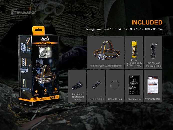 Headlamps FENIX HP25R V2.0 HEADLAMP 17 Headlamps FENIX HP25R V2.0 HEADLAMP