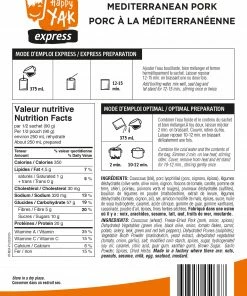 Food & Food Storage HAPPY YAK MEDITERRANEAN PORK