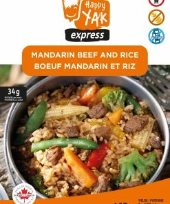 HAPPY YAK MANDARIN BEEF AND RICE Food & Food Storage