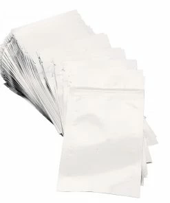 IMPAK 3.5" X 6.75" Mylar Pouch With ZipSeal 100 Pack 4.3mil Food & Food Storage