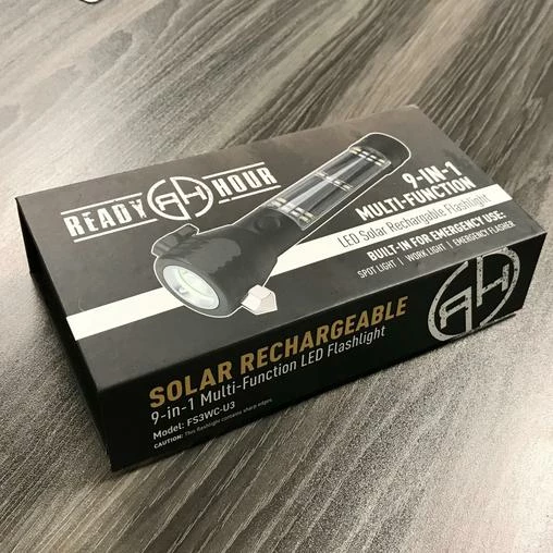 Ready Hour 9-in-1 LED Emergency Solar Rechargeable Flashlight 5 Ready Hour 9-in-1 LED Emergency Solar Rechargeable Flashlight