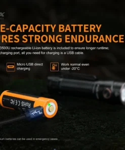 Flashlights Fenix LD30 1600 Lumens Ultra-Compact Flashlight With Tail Switch