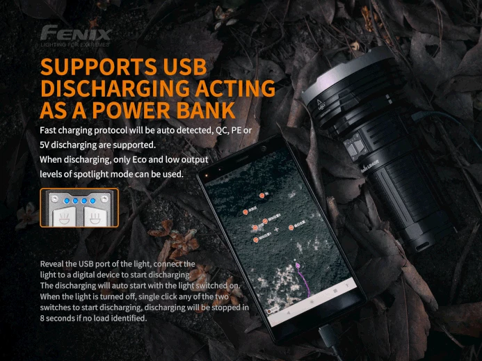 Flashlights Fenix LR40R Rechargeable 12000 Lumen Flashlight 11 Flashlights Fenix LR40R Rechargeable 12000 Lumen Flashlight