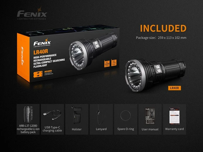 Flashlights Fenix LR40R Rechargeable 12000 Lumen Flashlight 15 Flashlights Fenix LR40R Rechargeable 12000 Lumen Flashlight