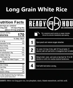 Ready Hour 4-Week Emergency Food Supply (2,000+ Calories/day) 50 Ready Hour 4-Week Emergency Food Supply (2,000+ Calories/day)