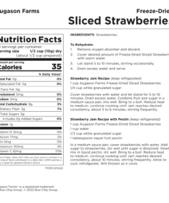 Augason Farms Freeze Dried Sliced Strawberries Food & Food Storage