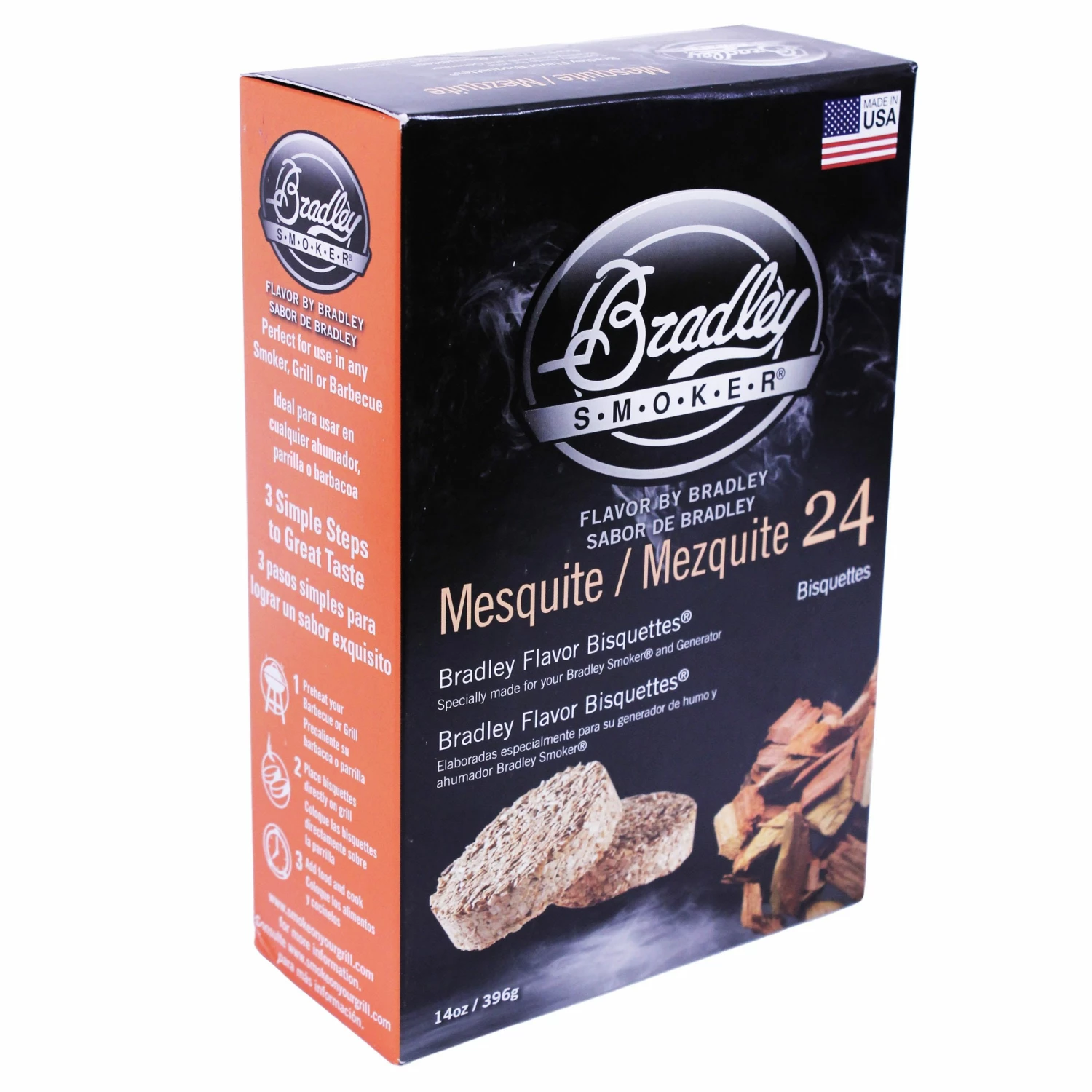 Bradley Flavor Bisquettes - Mesquite 24Pk 1 Bradley Flavor Bisquettes - Mesquite 24Pk