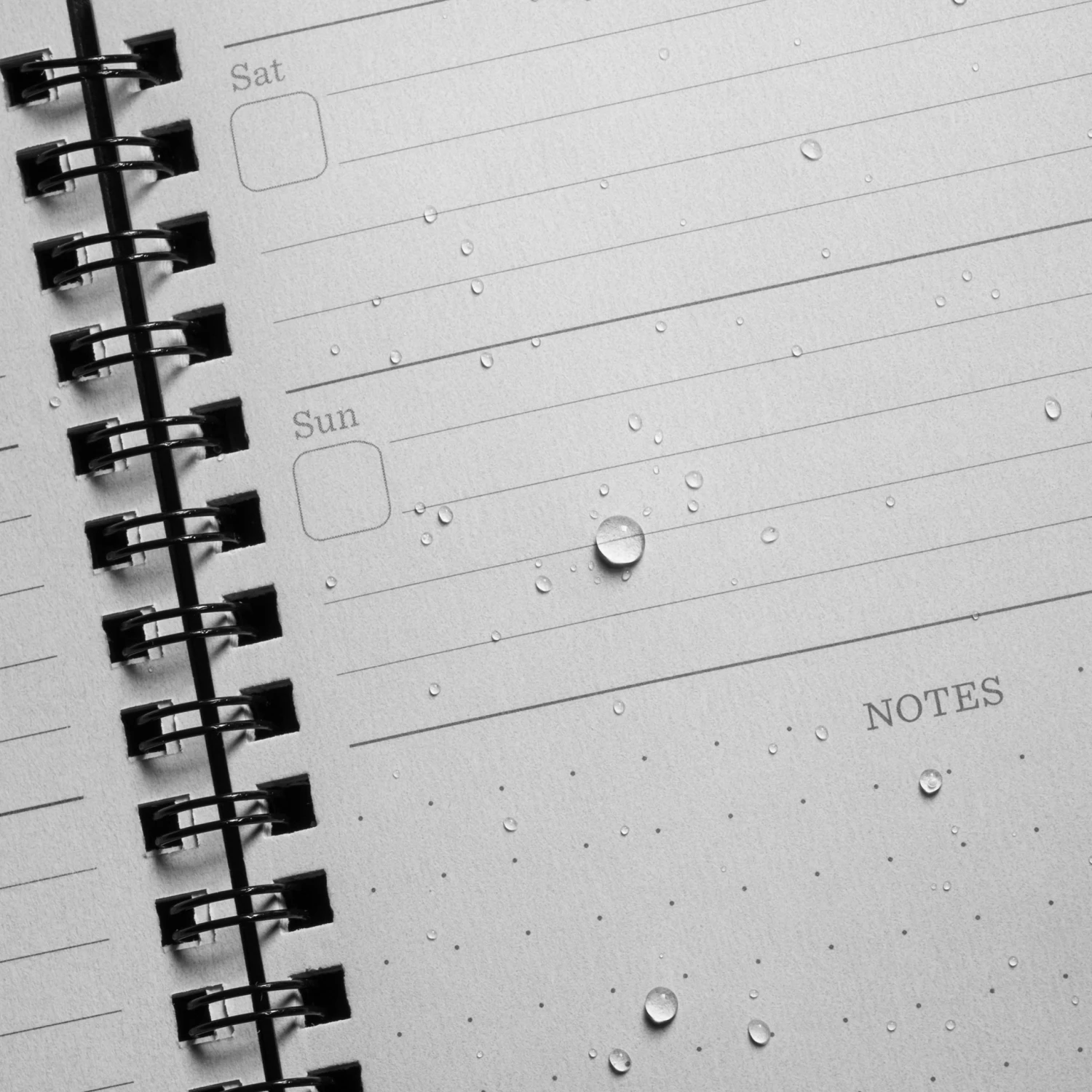 Waterproof Notebooks Rite In The Rain Weatherproof Side Spiral Weekly Planner, 4.625 In. X 7 In. 4 Waterproof Notebooks Rite In The Rain Weatherproof Side Spiral Weekly Planner, 4.625 In. X 7 In.