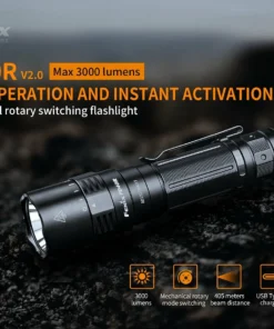Flashlights FENIX PD40R V2.0 3000 LUMENS RECHARGEABLE FLASHLIGHT