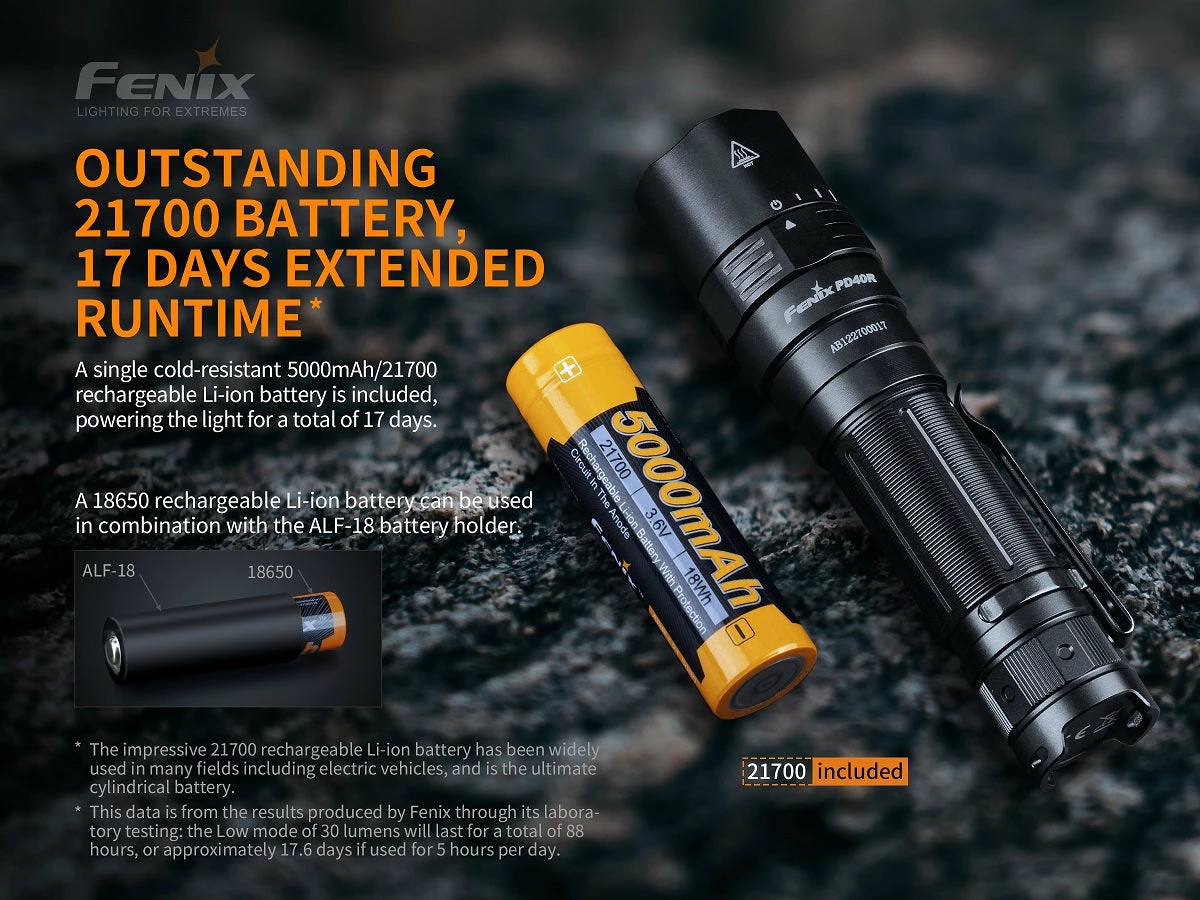 Flashlights FENIX PD40R V2.0 3000 LUMENS RECHARGEABLE FLASHLIGHT 10 Flashlights FENIX PD40R V2.0 3000 LUMENS RECHARGEABLE FLASHLIGHT