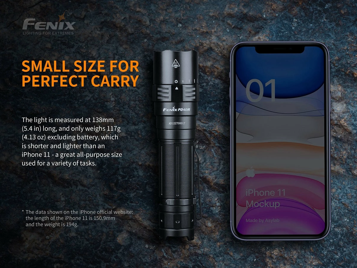 Flashlights FENIX PD40R V2.0 3000 LUMENS RECHARGEABLE FLASHLIGHT 9 Flashlights FENIX PD40R V2.0 3000 LUMENS RECHARGEABLE FLASHLIGHT