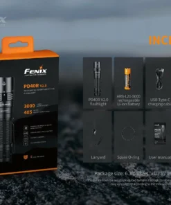 Flashlights FENIX PD40R V2.0 3000 LUMENS RECHARGEABLE FLASHLIGHT 15 Flashlights FENIX PD40R V2.0 3000 LUMENS RECHARGEABLE FLASHLIGHT