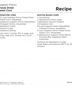 Augason Farms Freeze Dried Sweet Corn 17 Augason Farms Freeze Dried Sweet Corn