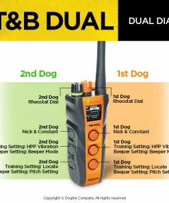 Dogs Dogtra T&B Dual 1-Dog Training And Beeper System