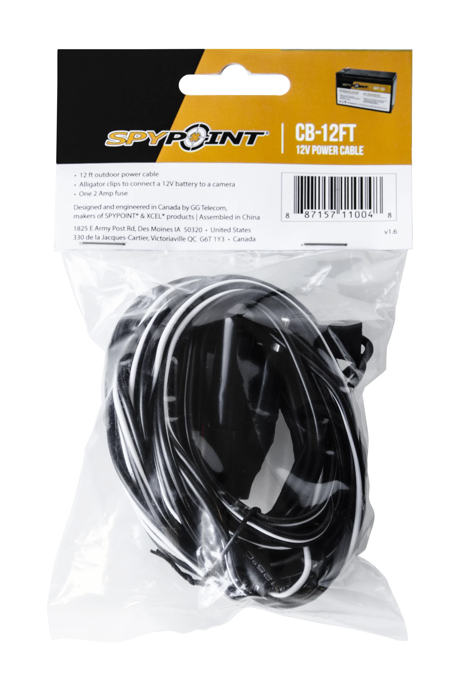 SPYPOINT 12V POWER CABLE 2 SPYPOINT 12V POWER CABLE