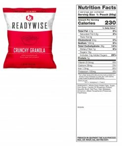 Food & Food Storage ReadyWise Emergency Food Supply Ready Grab Bag - 60 Servings