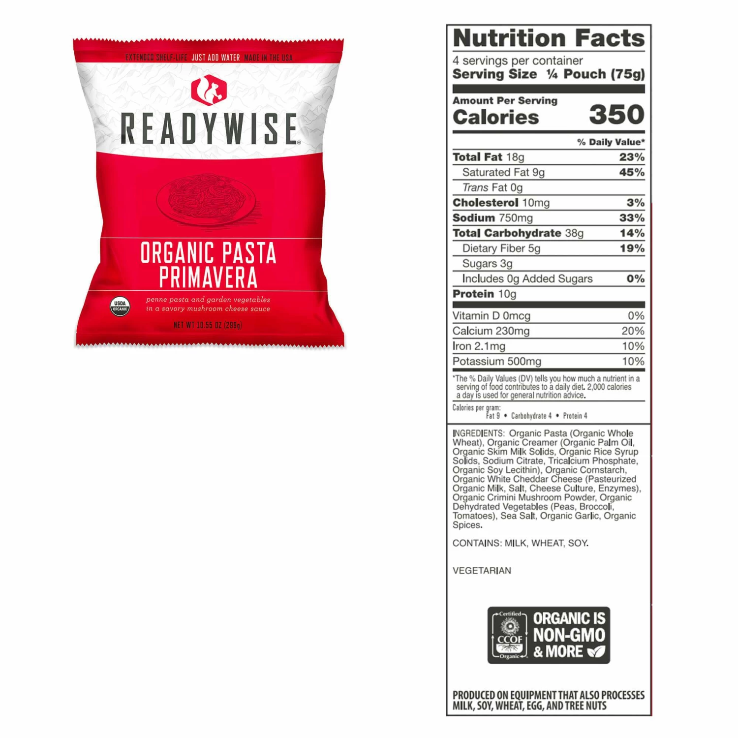 ReadyWise Organic Bucket - 90 Servings Food & Food Storage 2 ReadyWise Organic Bucket - 90 Servings Food & Food Storage