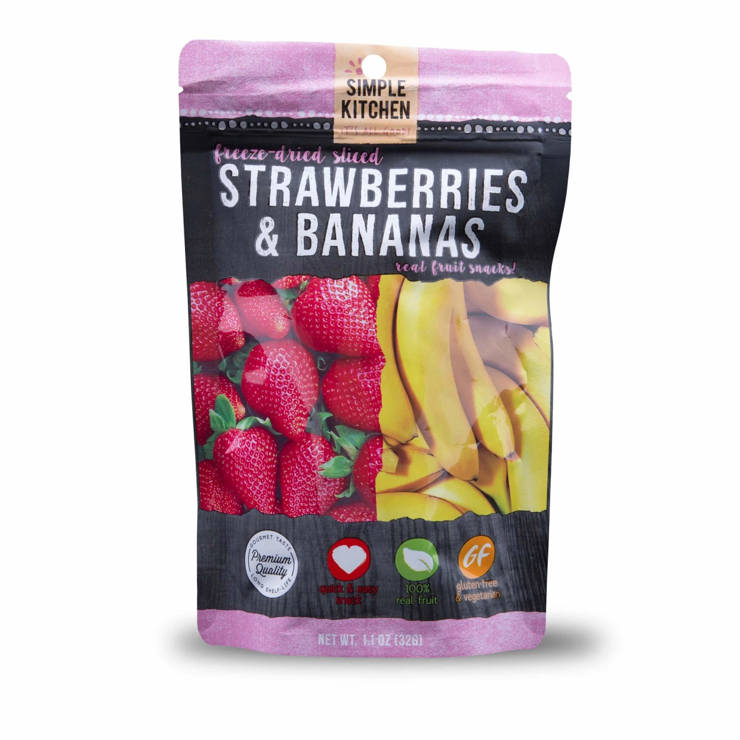 ReadyWise Simple Kitchen Freeze-Dried Strawberries & Bananas - 6 Pack 2 ReadyWise Simple Kitchen Freeze-Dried Strawberries & Bananas - 6 Pack
