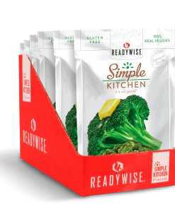 ReadyWise Simple Kitchen Buttered Broccoli - 6 Pack