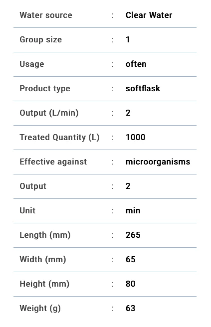 Katadyn BeFree Collapsible Water Filtration Bottle 1L 6 Katadyn BeFree Collapsible Water Filtration Bottle 1L