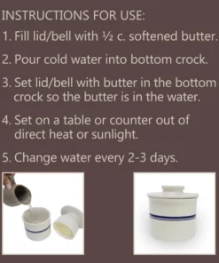 Roots & Harvest Butter Keeper Crock Food & Food Storage 7 Roots & Harvest Butter Keeper Crock Food & Food Storage