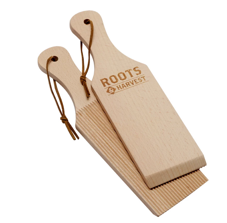 Home, Farm & Garden Roots & Harvest Grooved Butter Paddles (Set Of 2) 1 Home, Farm & Garden Roots & Harvest Grooved Butter Paddles (Set Of 2)
