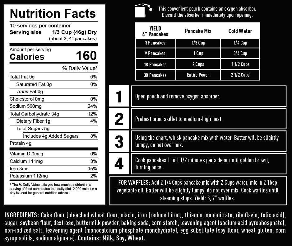 Ready Hour Buttermilk Pancake Mix Case Pack Breakfast 4 Ready Hour Buttermilk Pancake Mix Case Pack Breakfast
