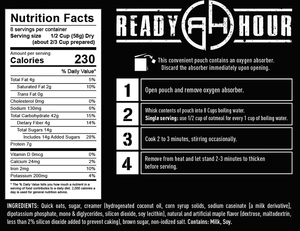Ready Hour Gluten Free Food Kit 120 Serving Entrees 20 Ready Hour Gluten Free Food Kit 120 Serving Entrees