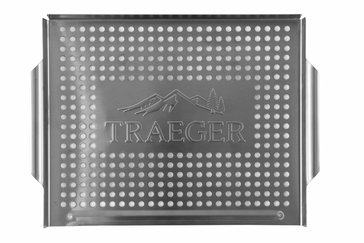 TRAEGER STAINLESS GRILL BASKET 4 TRAEGER STAINLESS GRILL BASKET