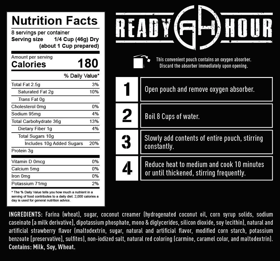 Ready Hour Ultimate Breakfast Kit 140 Servings 14 Ready Hour Ultimate Breakfast Kit 140 Servings