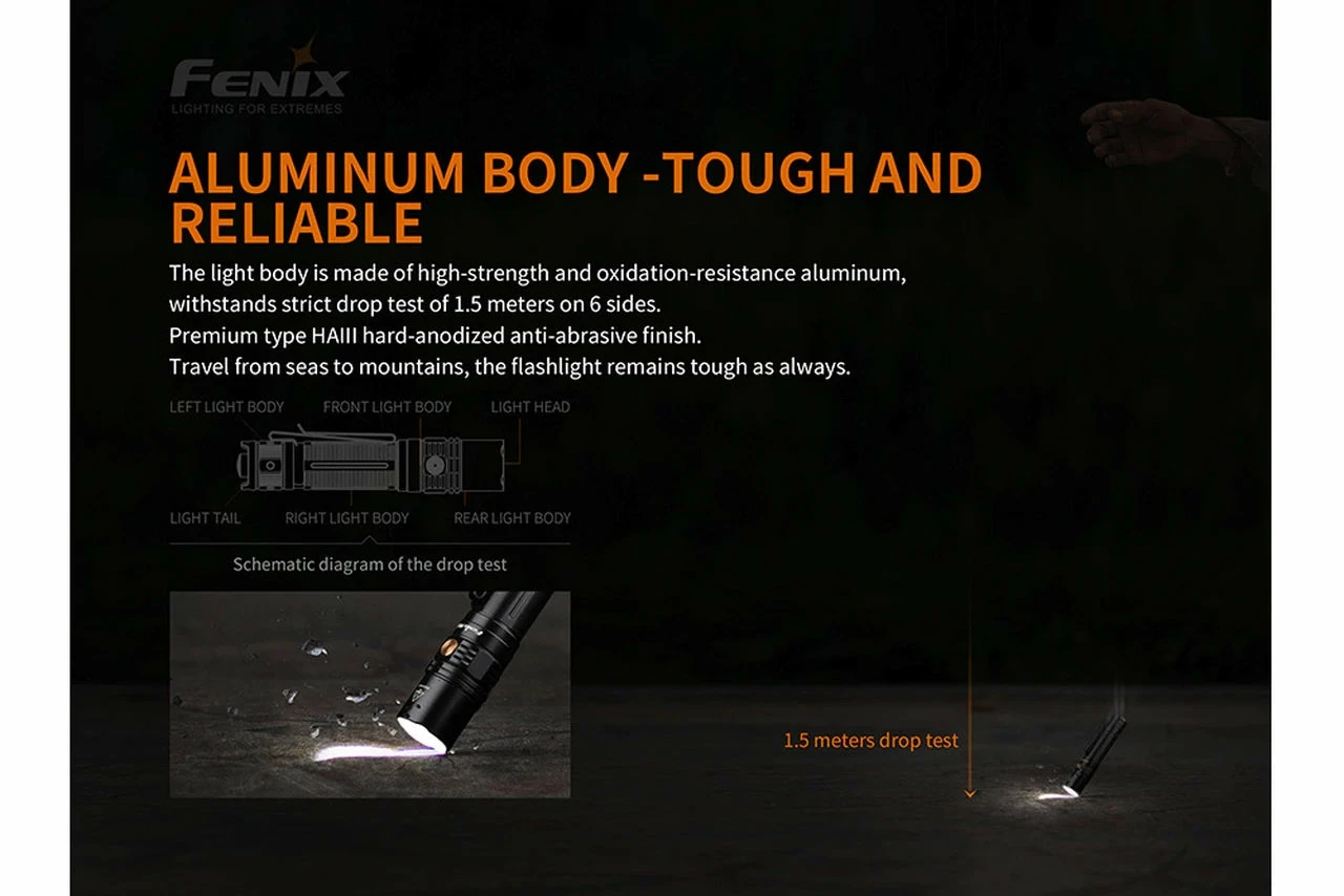 Fenix PD36R 1600 Lumens Rechargeable Flashlight Flashlights 17 Fenix PD36R 1600 Lumens Rechargeable Flashlight Flashlights