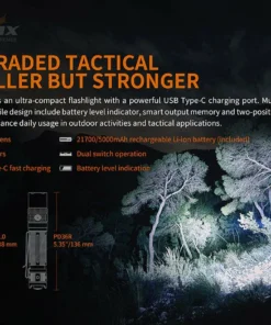 Fenix PD36R 1600 Lumens Rechargeable Flashlight Flashlights 37 Fenix PD36R 1600 Lumens Rechargeable Flashlight Flashlights