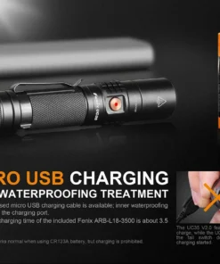 FENIX UC35 V2.0 1000 LUMENS COMPACT RECHARGEABLE FLASHLIGHT