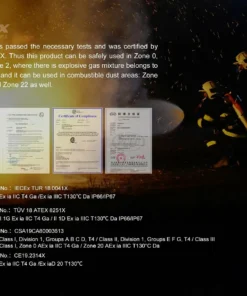 FENIX WF11E 200 LUMENS INTRINSICALLY SAFE FLASHLIGHT