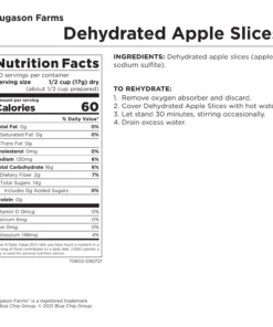 Augason Farms Dehydrated Apple Slices Food & Food Storage