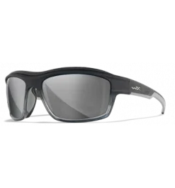 Gear Wiley X Ozone Sunglasses - Grey Silver Flash Lens With Matte Charcoal To Grey Fade Frame