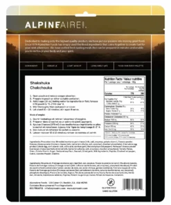 AlpineAire Shakshuka Backpacking Meals