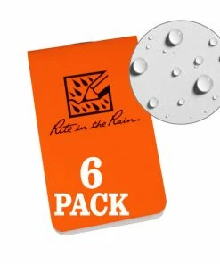 Waterproof Notebooks Rite In The Rain Weatherproof On The Go Wallet Notebook 6 Pack 14 Waterproof Notebooks Rite In The Rain Weatherproof On The Go Wallet Notebook 6 Pack