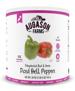 Augason Farms Dehydrated Diced Red & Green Bell Peppers