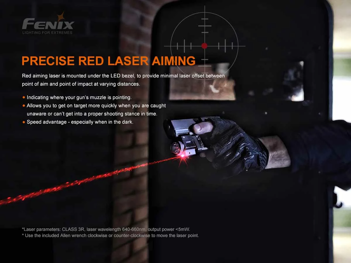 FENIX GL22 750 LUMENS TAC LIGHT WITH RED LASER SIGHT - 750 LUMENS Flashlights 9 FENIX GL22 750 LUMENS TAC LIGHT WITH RED LASER SIGHT - 750 LUMENS Flashlights
