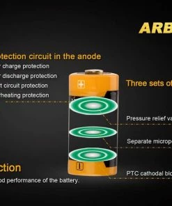 Fenix Lights FENIX ARB-L16 700 16340 LI-ION RECHARGEABLE BATTERY