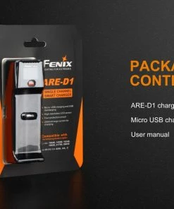 Fenix ARE-D1 Single Bay Smart Battery Charger Fenix Lights