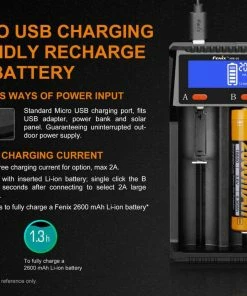 Fenix ARE-D2 Dual Bay Smart Battery Charger 13 Fenix ARE-D2 Dual Bay Smart Battery Charger