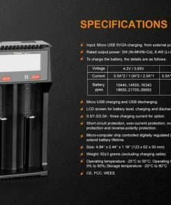 Fenix ARE-D2 Dual Bay Smart Battery Charger 16 Fenix ARE-D2 Dual Bay Smart Battery Charger