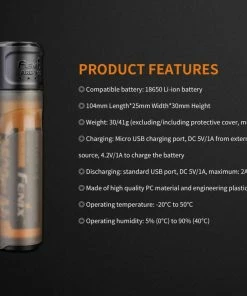 FENIX ARE-X11 SINGLE 18650 BATTERY CHARGING KIT Fenix Lights