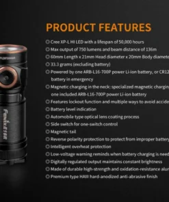 FENIX E18R 750 LUMENS RECHARGEABLE EDC FLASHLIGHT Flashlights